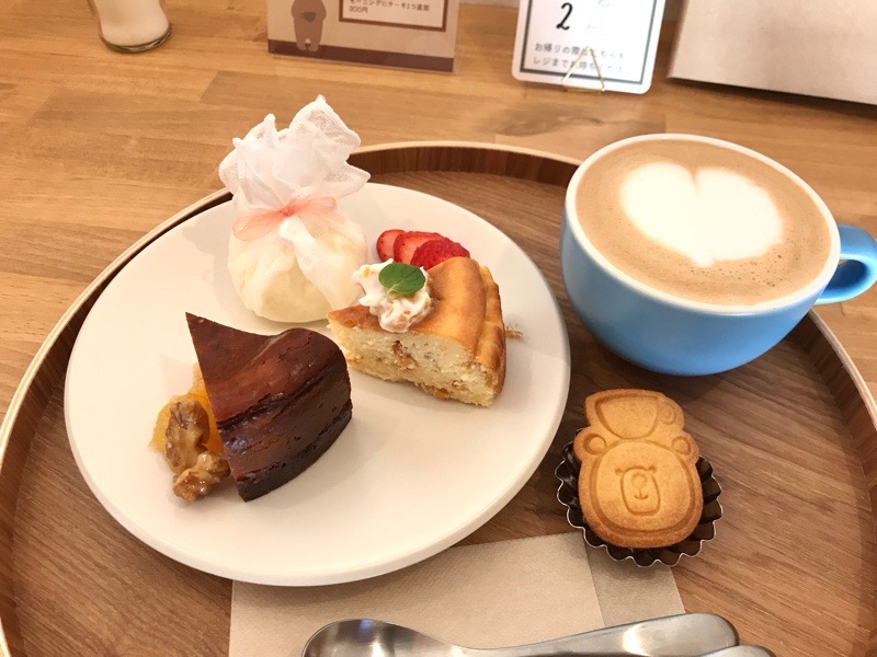 犬山カフェ　くまと珈琲のおやつセットプ