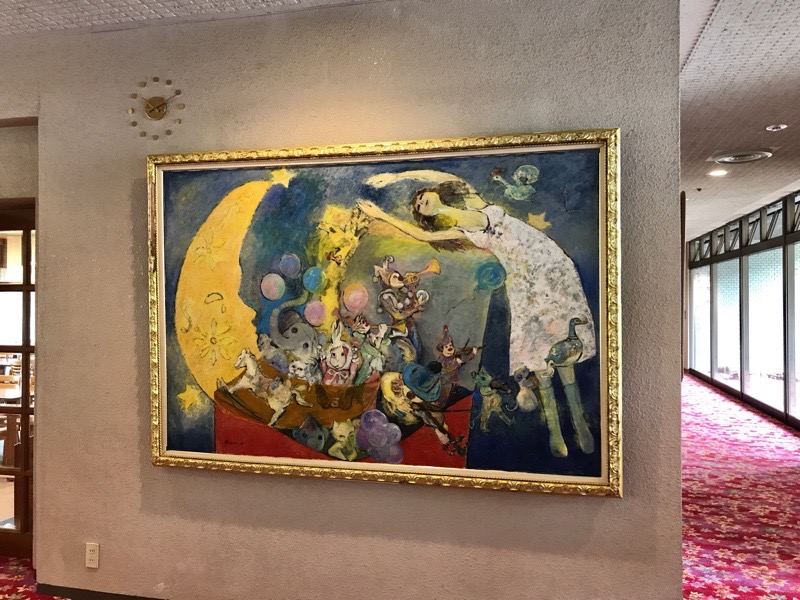 犬山　レイクサイド入鹿　ホテル　ロビーの絵画