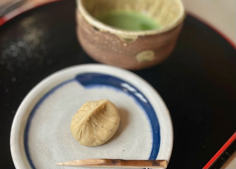 扶桑町カフェ　みかん花　お抹茶和菓子セット