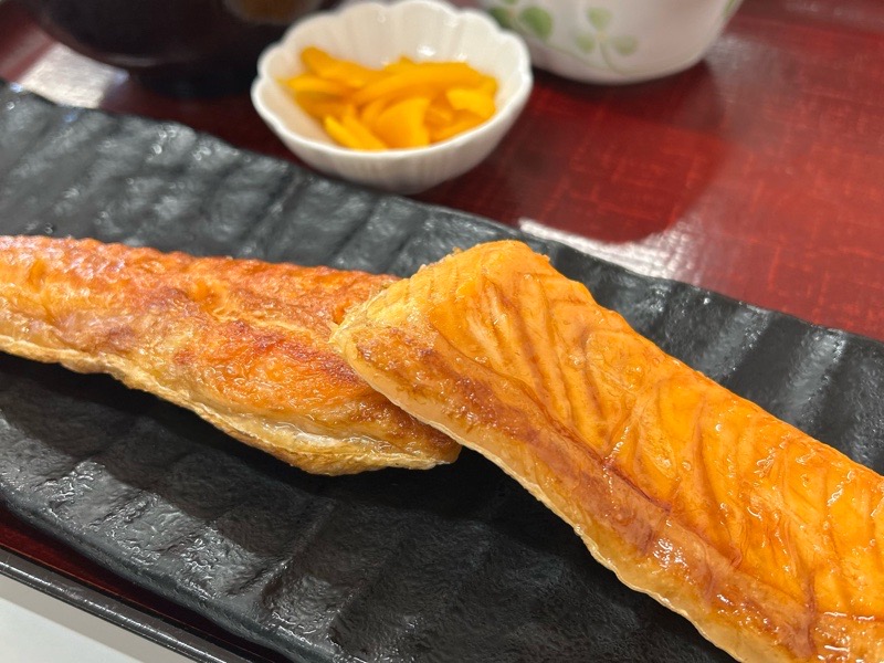 四日市ヒモノ食堂　扶桑店　定食セット　サーモンハラス