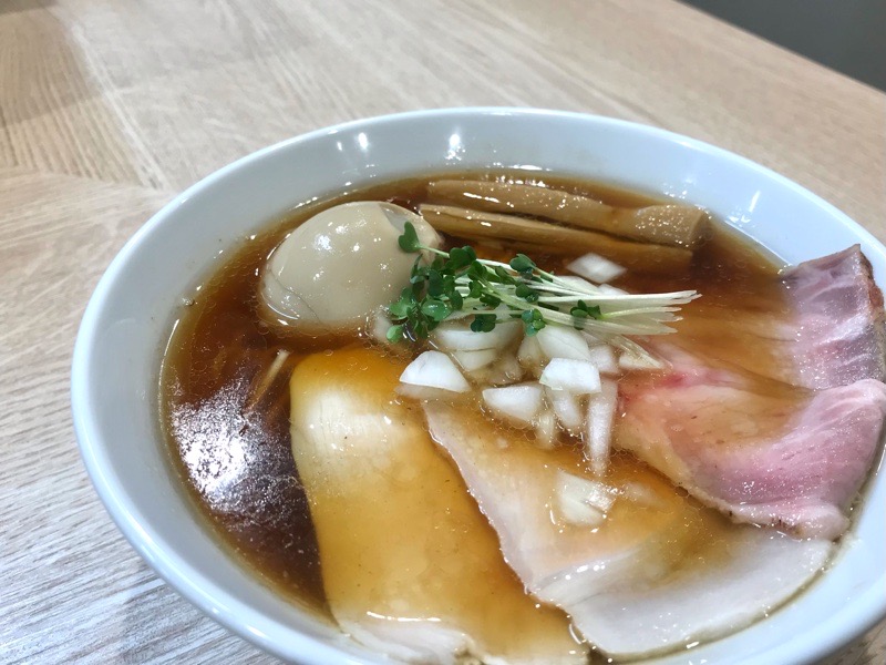 犬山ランチ　麺屋伊藤　の醤油らーめんと賄い味玉