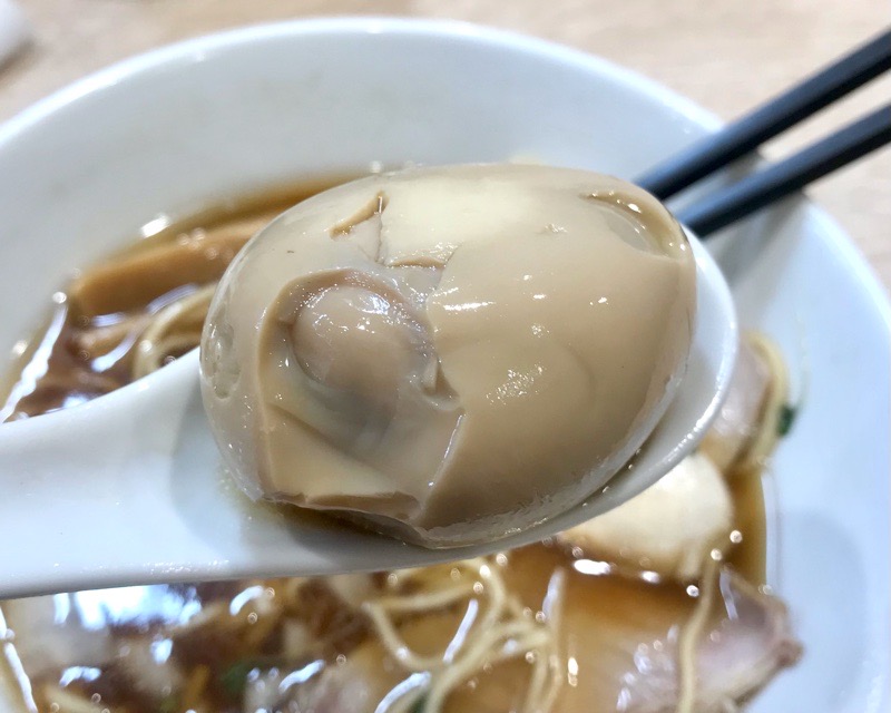 犬山ランチ　麺屋伊藤　のラーメンの賄い味玉