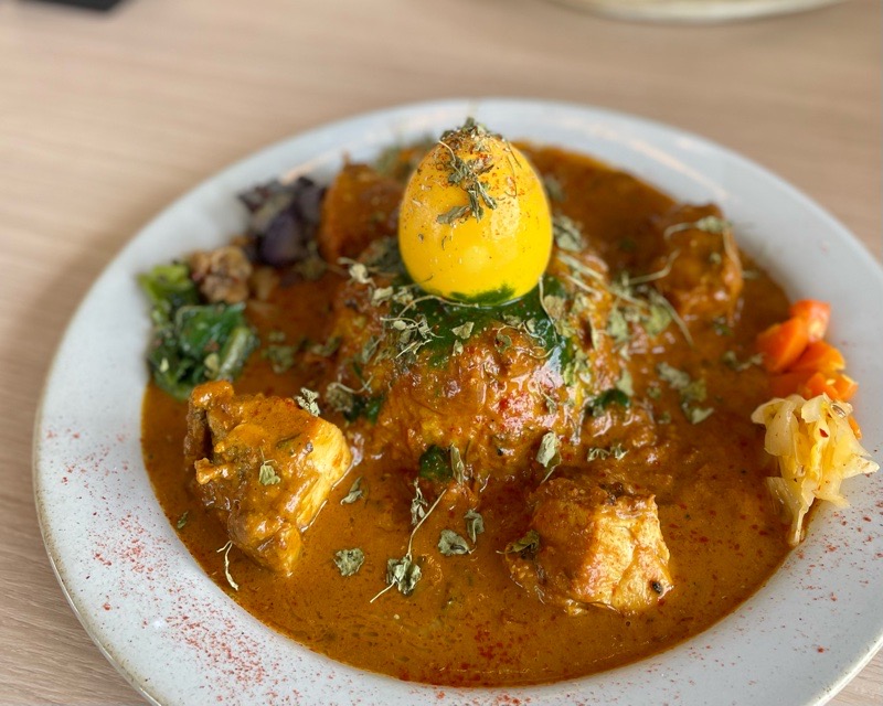 大口町カレー　リトルクックー大口　オヤコチキンカレー