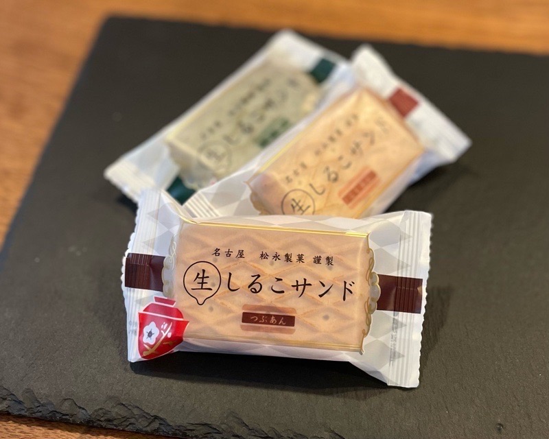 小牧パインツリーファクトリー　松永製菓の生しるこサンド