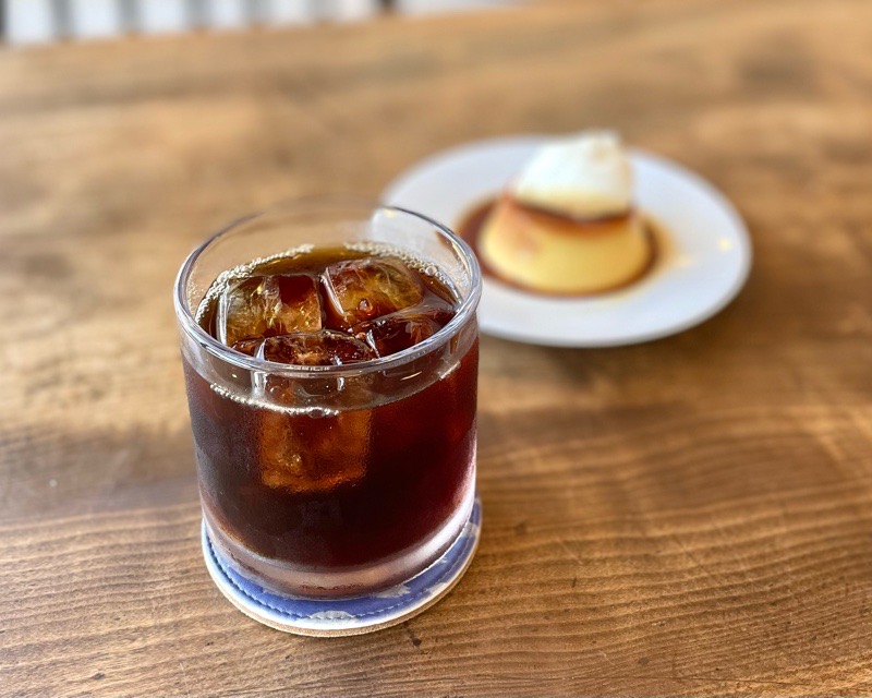 犬山城下町カフェ　珈琲ボタン　アイスコーヒー