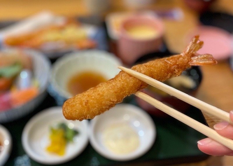 犬山ランチ　刺身天ぷら割烹かんの　海老えび御膳