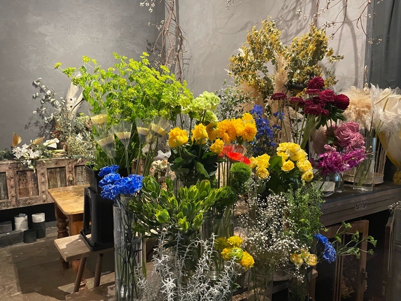 犬山城下町　花屋シェノバのお花