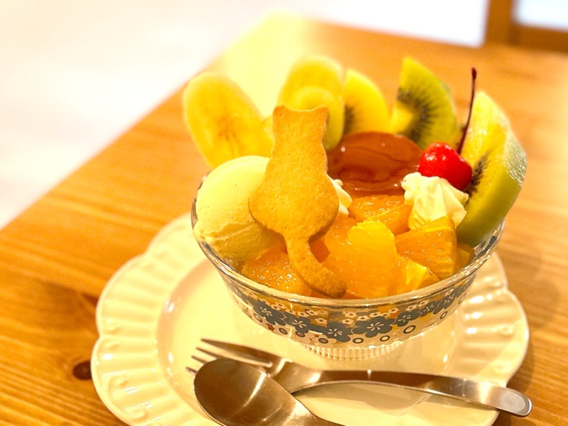 扶桑カフェ　喫茶プディング　プリンアラモード