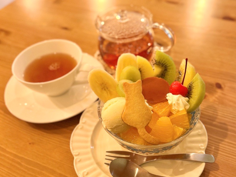 扶桑カフェ　喫茶プディング　プリンアラモード