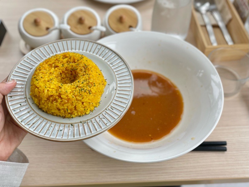 大口町カレー屋　リトルクックー大口の豚骨ラーメン　追い飯