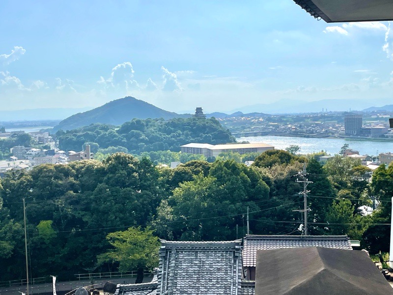 犬山成田山から見える犬山城