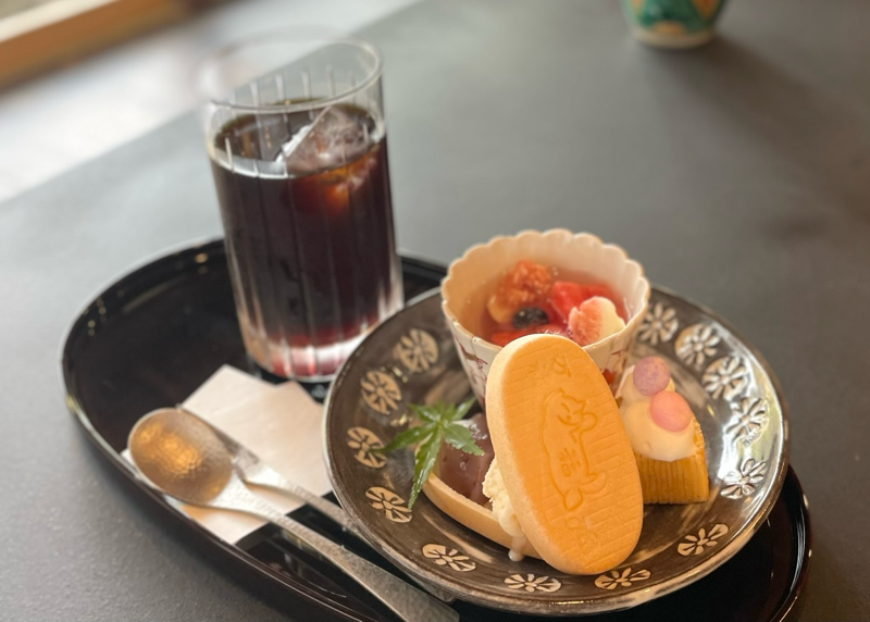 犬山城下町　宿SHUKUのレストラン古今　ランチのデザート