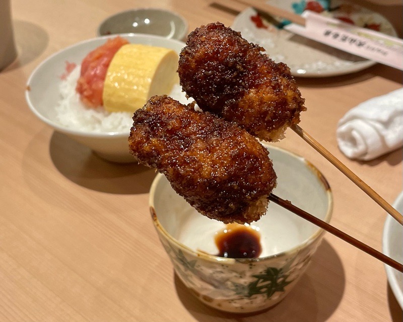 犬山グルメ　犬山だるまの串　本気の串カツ