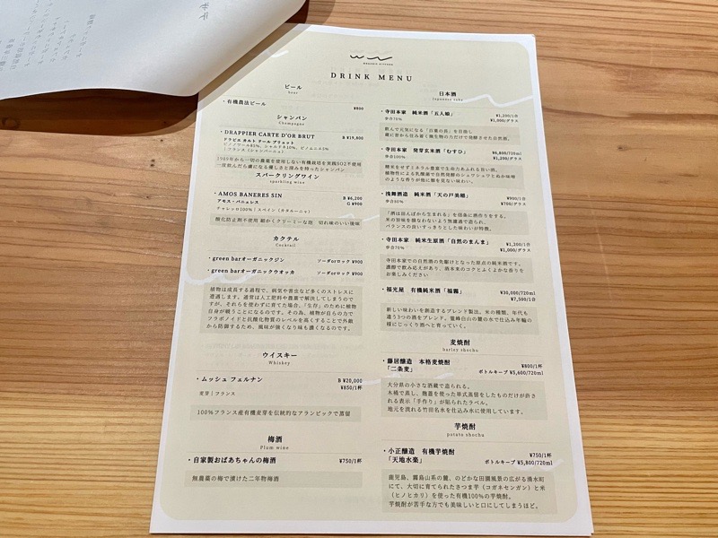 犬山城下町　WWのメニュー