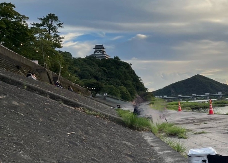 犬山ロングラン花火　会場混雑状況