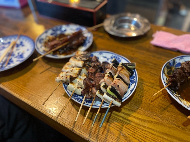 各務原市鵜沼　つたやのとん焼き　串焼き
