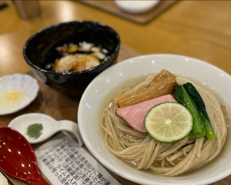犬山ランチ　つけ麺らーめん結まる　結まるソーキ　昆布水つけ麺