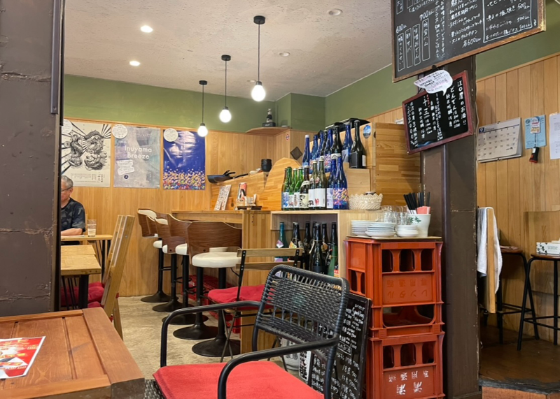 犬山城下町　江口屋の夜の部　店内