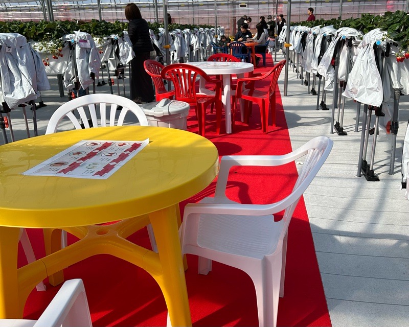 各務原市いちご狩り　LienFermeの施設　いちご農園