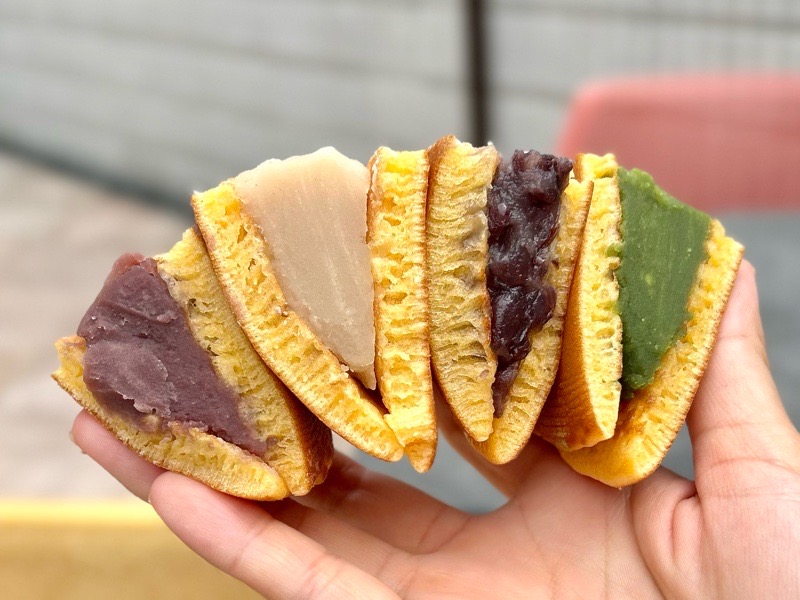 犬山城下町 スイーツガーデン どら焼きの菓匠佐久夜の試食