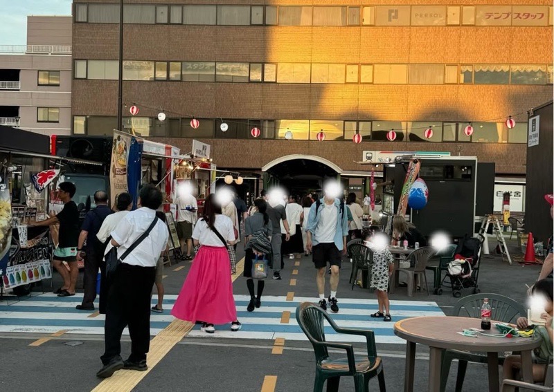 こまき駅前ビヤガーデン 2025年の様子