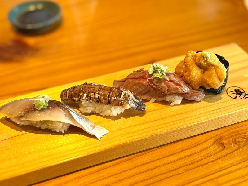 犬山寿司屋　すし湊　ランチセット　お好み２貫