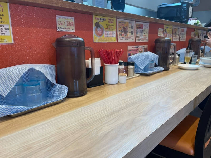 鶏そばから揚げ らーめんえびす江南店　店内