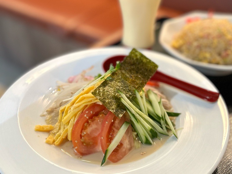 犬山ランチ　台湾料理安福　メニュー　冷やし中華