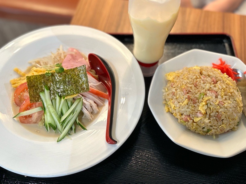 犬山ランチ　台湾料理安福　メニュー　冷やし中華