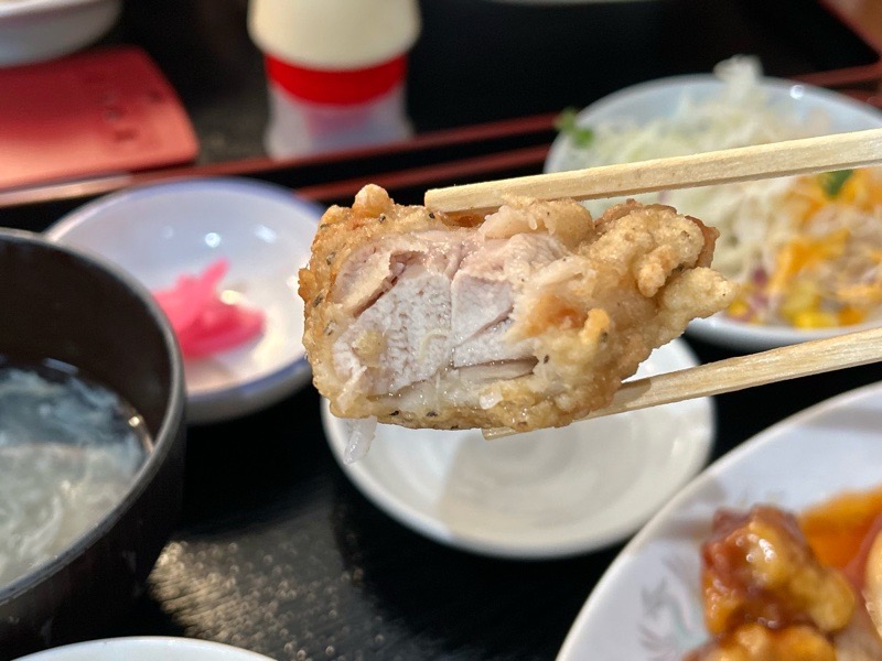 犬山ランチ　台湾料理安福　メニュー　ランチセットの酢豚