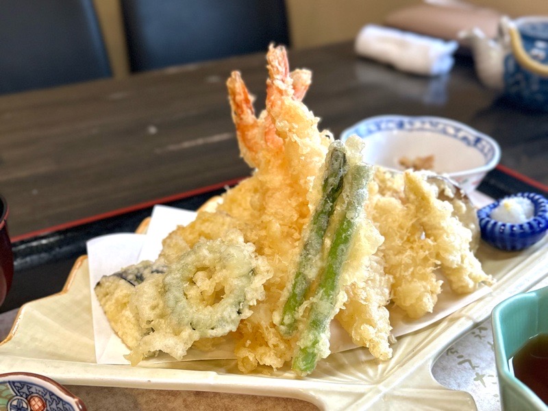 犬山　ランチ　ディナー　うなぎの大安　天ぷら盛り合わせセット