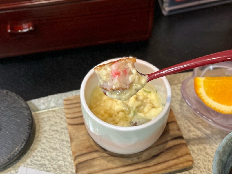 小牧市ランチ 角屋のモーニング 茶碗蒸し