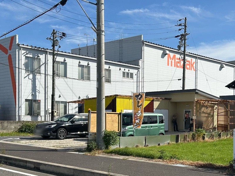 大口町グルメ　きしめんうどんナルト　駐車場